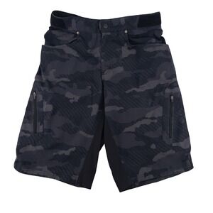 Zoic Mens M Ether Shorts Black Digital Camo Mountain Biking MTB Technical Trail